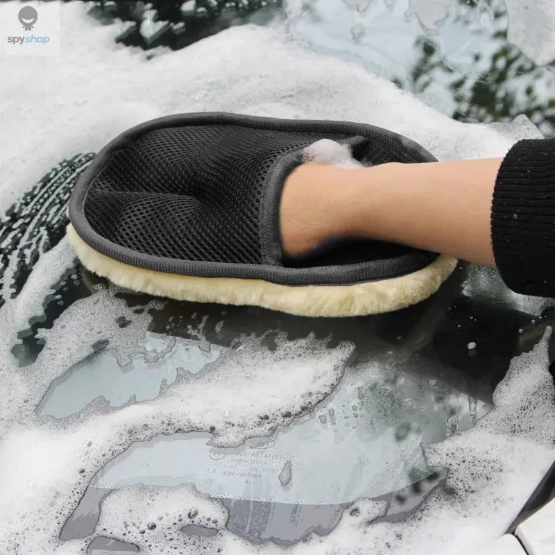 Microfiber Wool Soft Auto Car Washing Glove Cleaning Car Cleaning glove Motorcycle Washer Care Car paint Wash care tools Spy-shop.com
