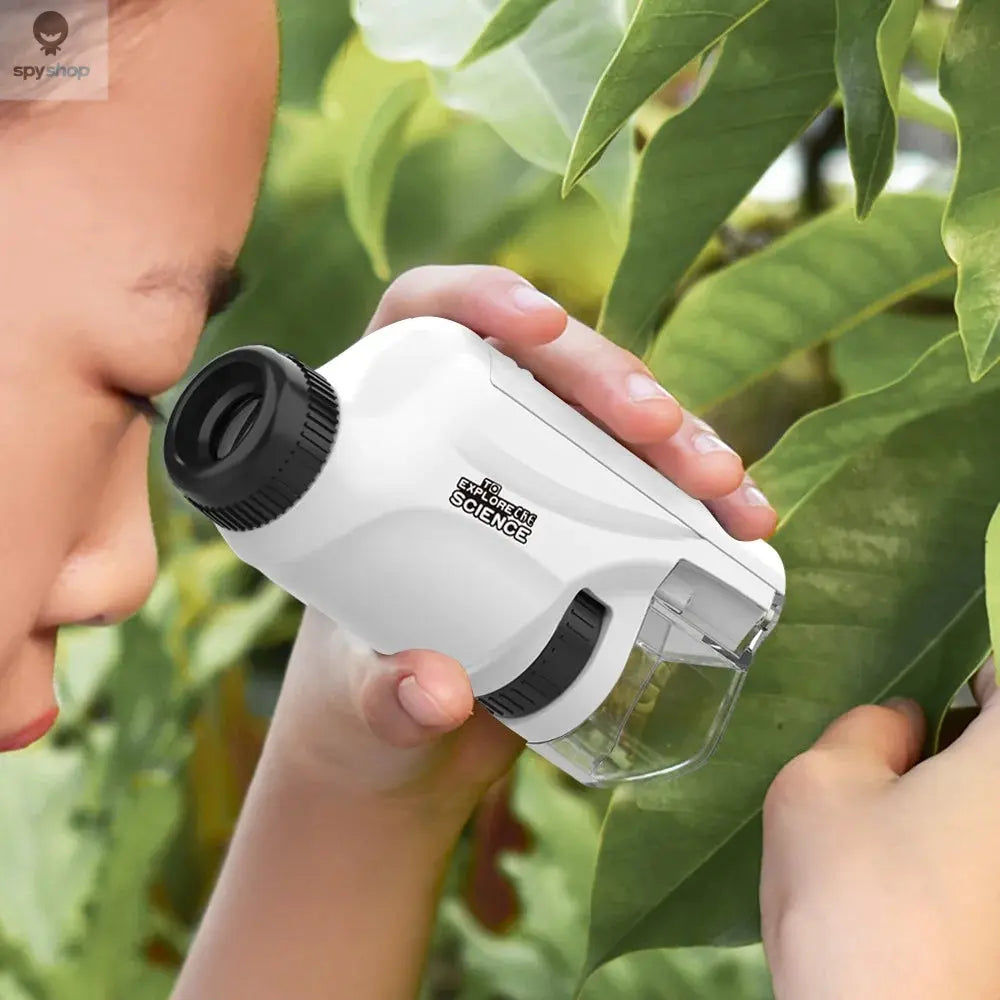 Microscope 60-120x Lab Handheld Microscope Battery Powered Microscope With LED Light Kids Science Microscope Spy-shop.com