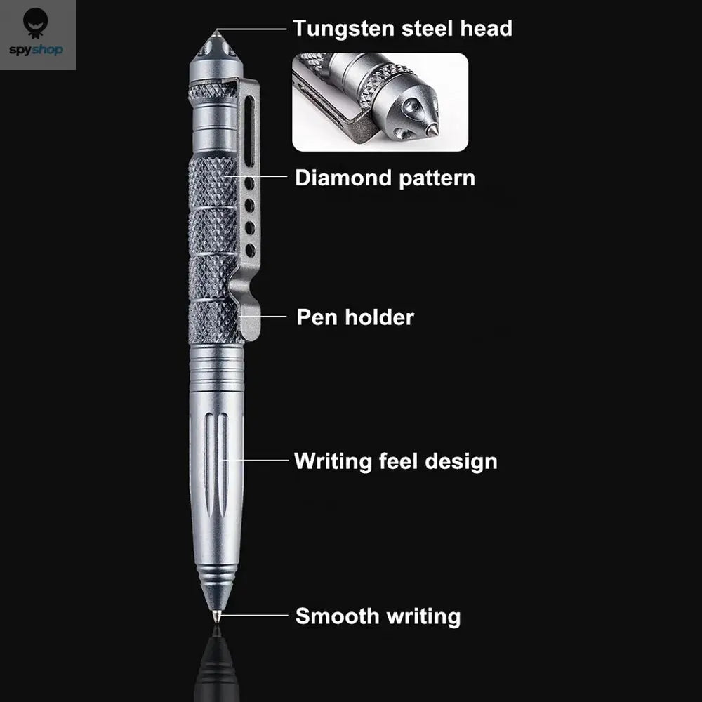 Military Tactical Pen Multifunction Aluminum AlloyOutdoor Camping Security Survival Tools Emergency Glass Breaker Pen Spy-shop.com