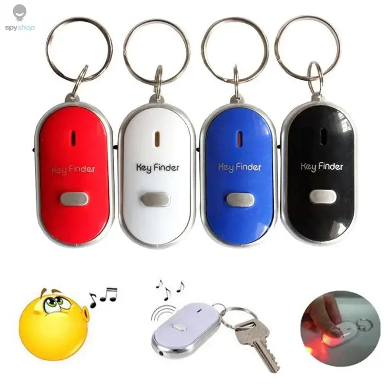 Mini Anti-lost Whistle Key Finder Flashing Beeping Remote Kids Key Bag Wallet Locators Spy-shop.com