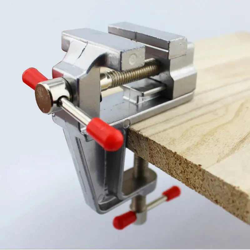 Mini Bench Vise Muliti-Funcational 3.5" Aluminum Miniature Small Jewelers Hobby Clamp On Table Flat Pliers Tool Vice Spy-shop.com