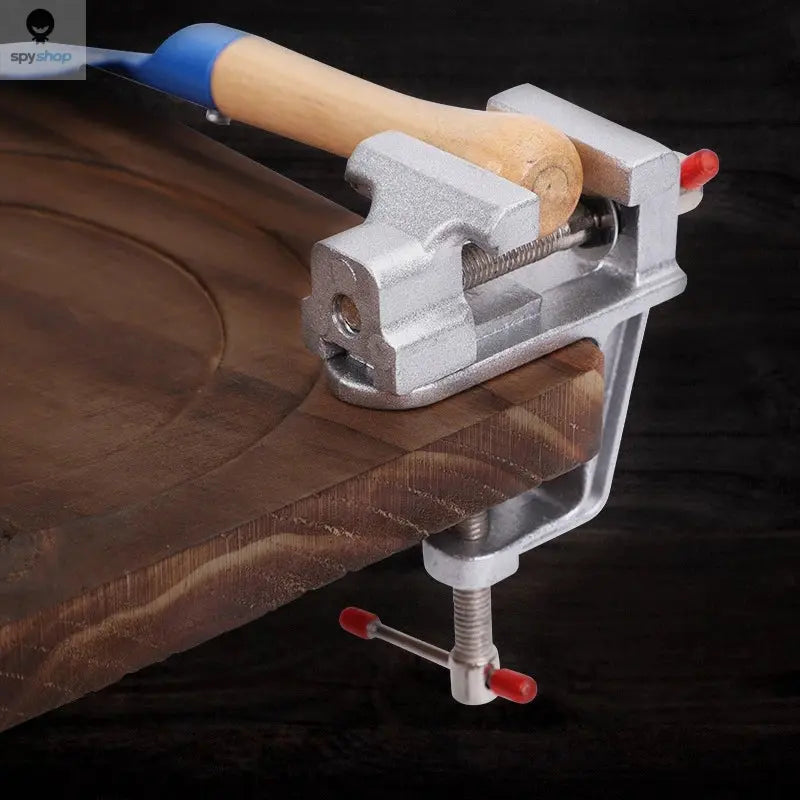 Mini Bench Vise Muliti-Funcational 3.5" Aluminum Miniature Small Jewelers Hobby Clamp On Table Flat Pliers Tool Vice Spy-shop.com
