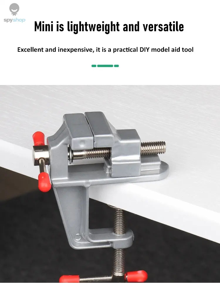 Mini Bench Vise Muliti-Funcational 3.5" Aluminum Miniature Small Jewelers Hobby Clamp On Table Flat Pliers Tool Vice Spy-shop.com