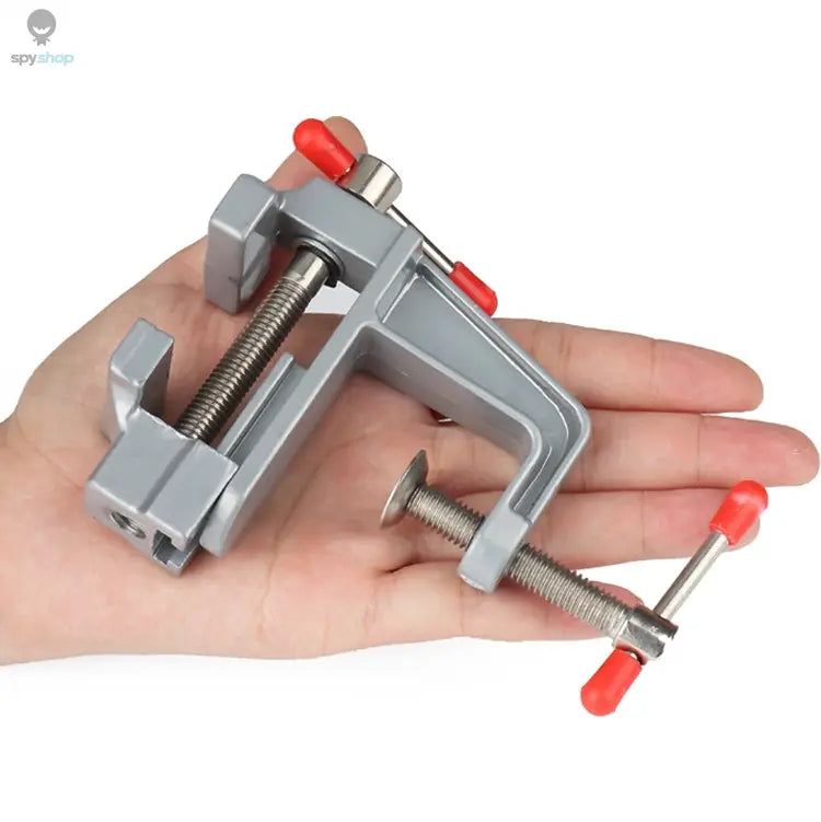 Mini Bench Vise Muliti-Funcational 3.5" Aluminum Miniature Small Jewelers Hobby Clamp On Table Flat Pliers Tool Vice Spy-shop.com