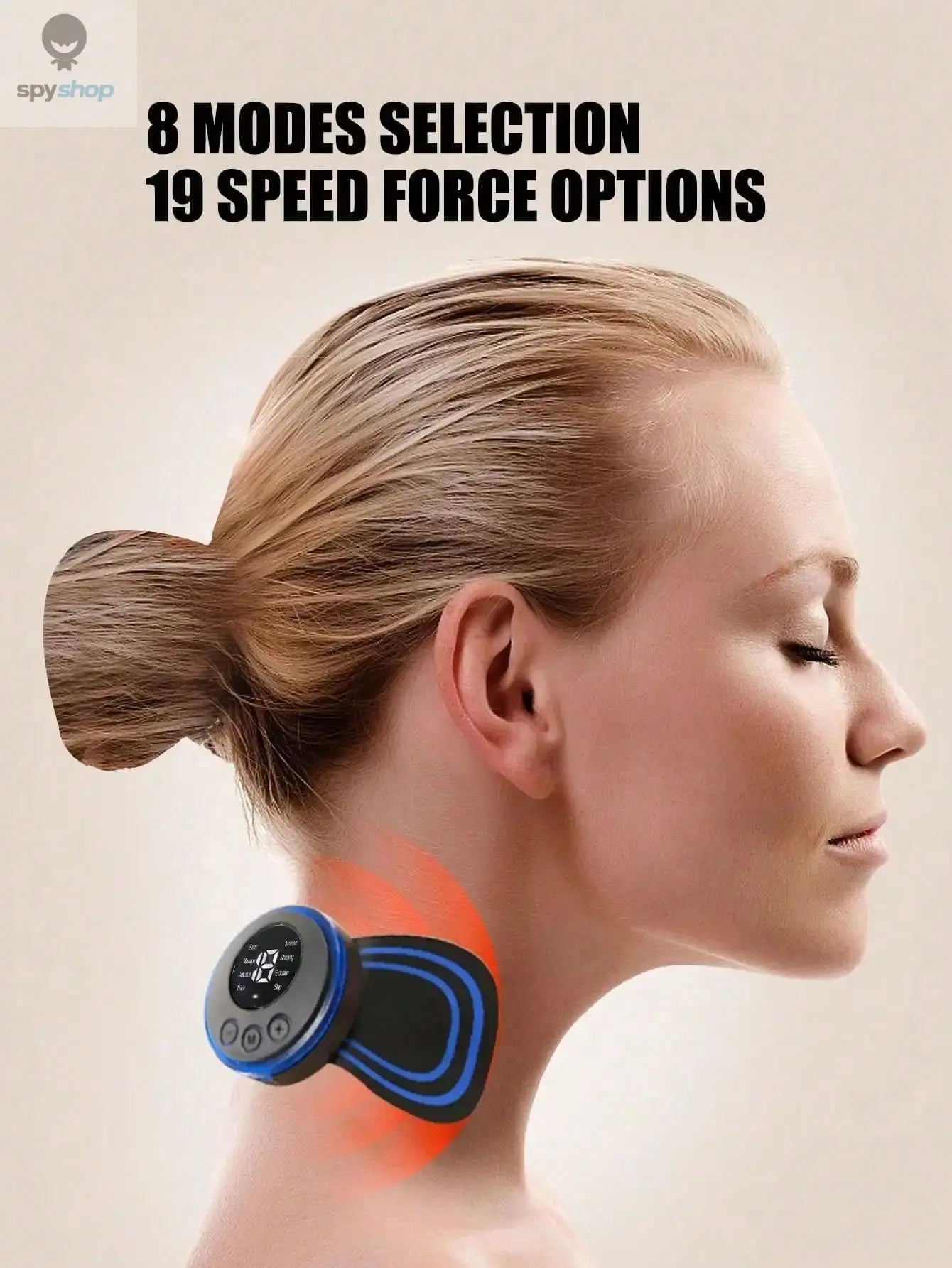 Mini Cervical Spine Patch Remote Control and Portable Massager with Patches for Full Body Massage with Multi-mode Adjustment Spy-shop.com