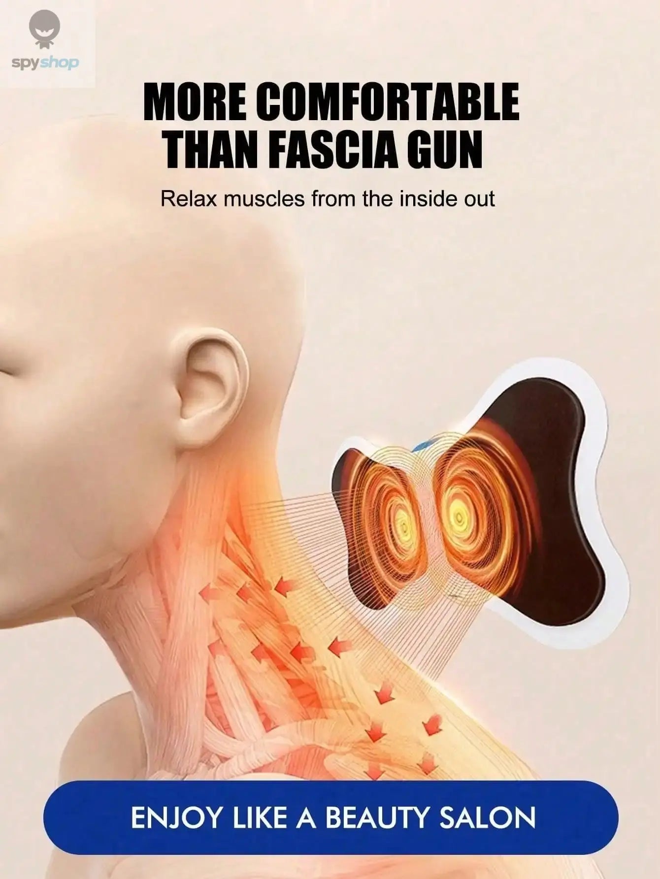 Mini Cervical Spine Patch Remote Control and Portable Massager with Patches for Full Body Massage with Multi-mode Adjustment Spy-shop.com