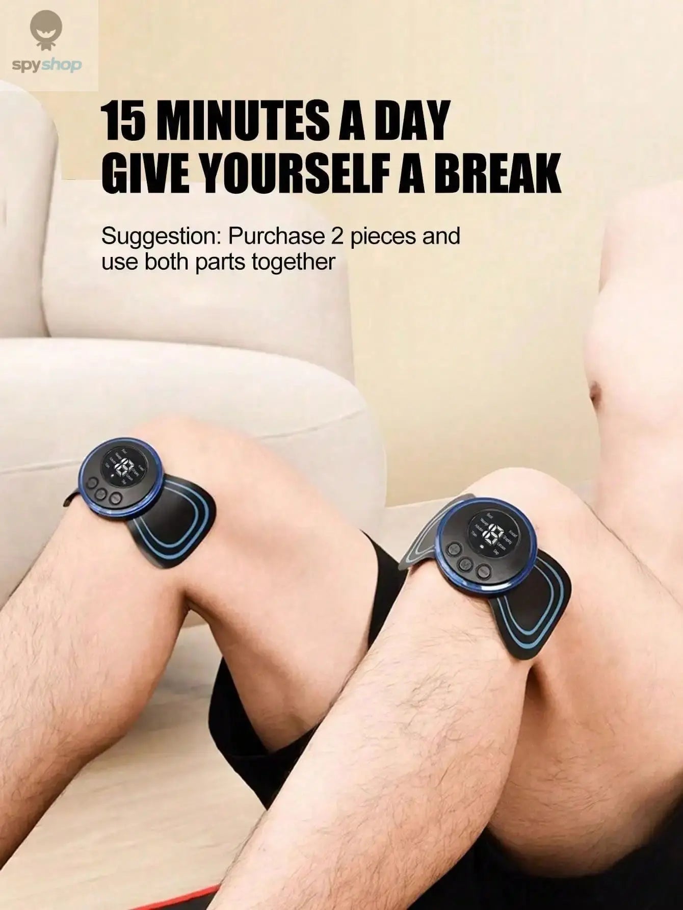 Mini Cervical Spine Patch Remote Control and Portable Massager with Patches for Full Body Massage with Multi-mode Adjustment Spy-shop.com