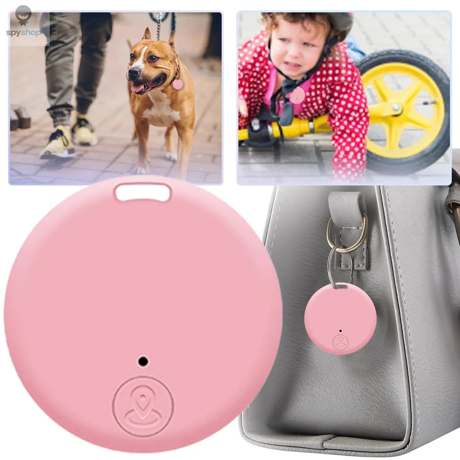 Mini GPS Locator AntiLost Alarm Wallet Keychain Smart Tag Bluetooth-Compatible Tracer Keychain Dog Pet Child Tracker Key Finder Spy-shop.com