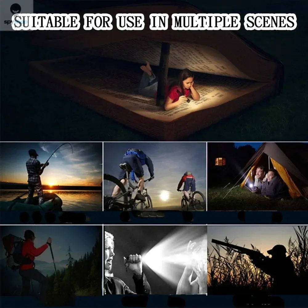 Mini LED Flashlight COB+XPE Portable Torch USB Charging Camping Lantern Zoomable Focus Light Tactical Flashlight with Pen Clip Spy-shop.com