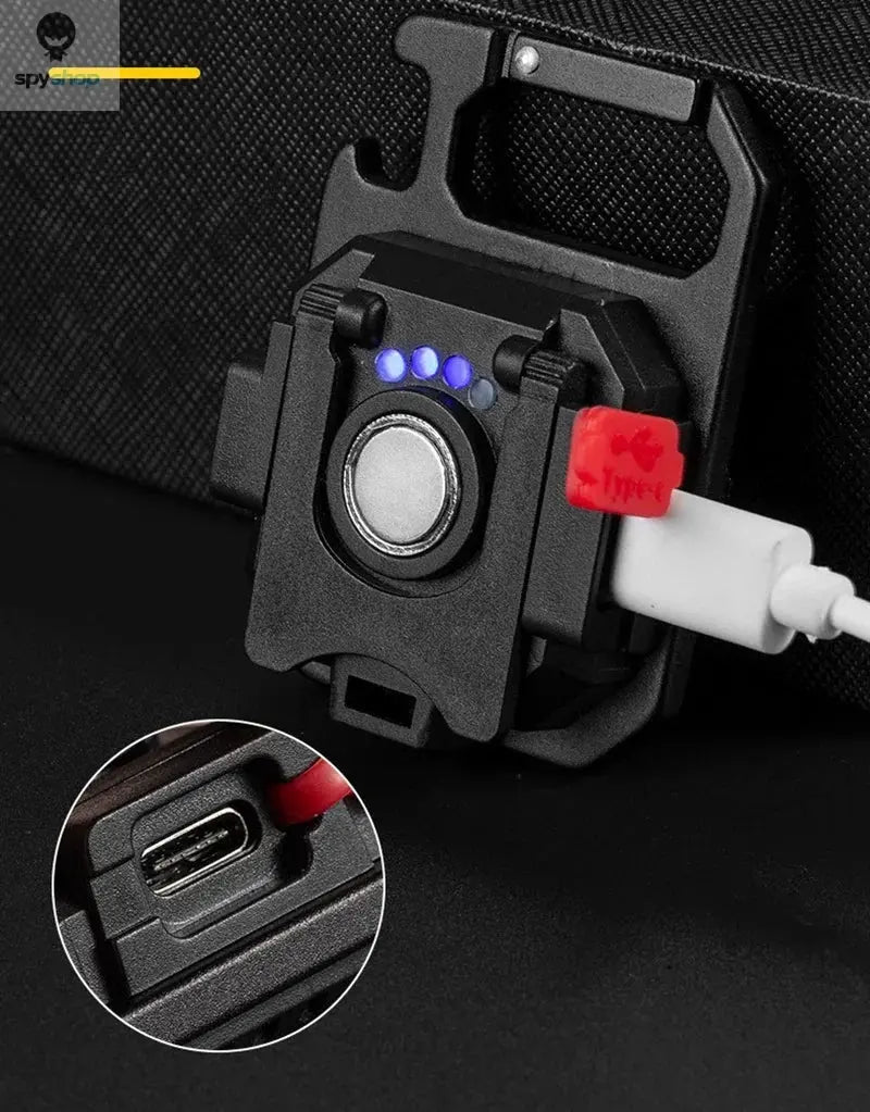 Mini LED Flashlight Magnetic COB Outdoor Camping Pocket Work Light 800 Lumens USB Rechargeable 7 Modes Spotlights Spy-shop.com