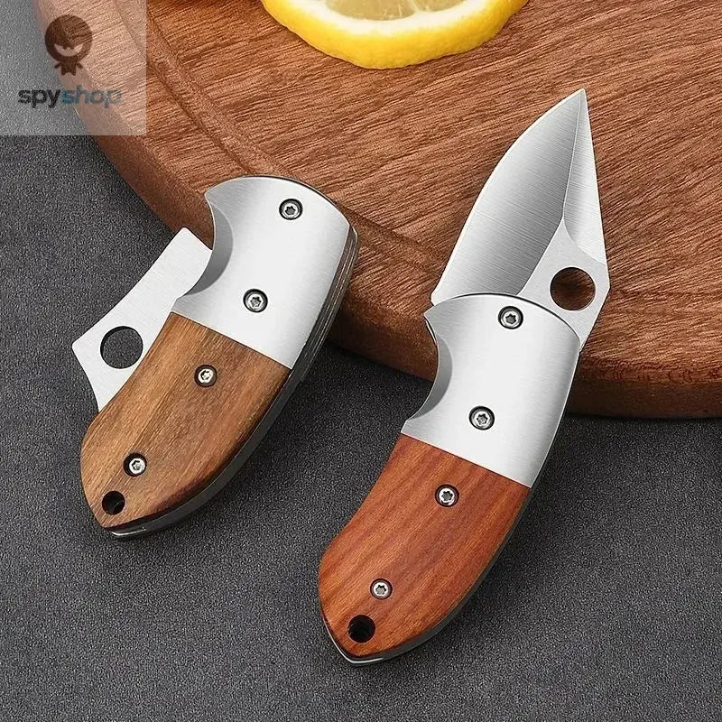 Mini Pocket Knife Stainless Steel Foldable Knife Portable Fruit Slicing Knife Sharp Blade Utility Folding Knife Easy to Carry