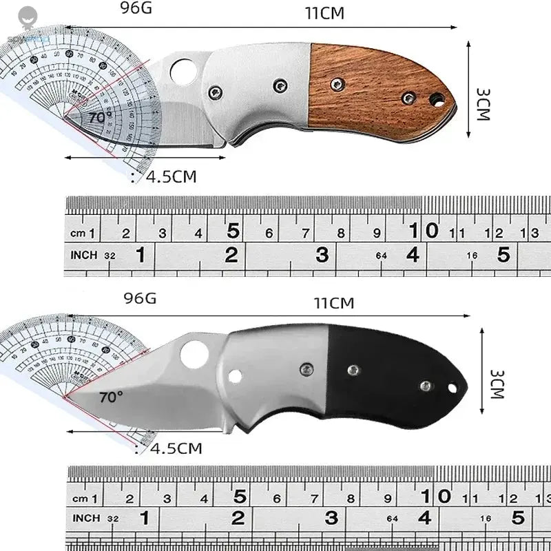 Mini Pocket Knife Stainless Steel Foldable Knife Portable Fruit Slicing Knife Sharp Blade Utility Folding Knife Easy to Carry