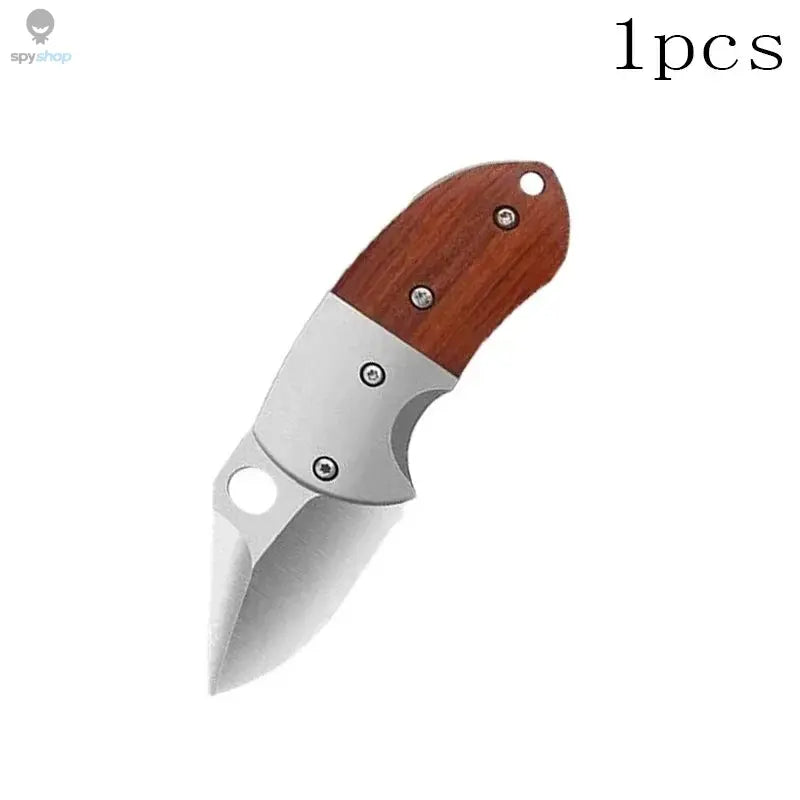Mini Pocket Knife Stainless Steel Foldable Knife Portable Fruit Slicing Knife Sharp Blade Utility Folding Knife Easy to Carry