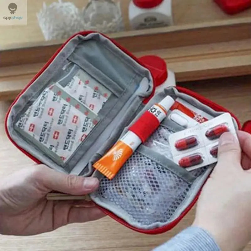 Mini Portable Medicine Bag Travel First Aid Kit Medicine Bag Storage Bag Survival Kit Medicine Box Outdoor Emergency Camping Spy-shop.com