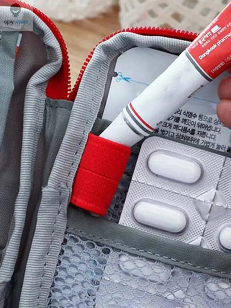 Mini Portable Medicine Bag Travel First Aid Kit Medicine Bag Storage Bag Survival Kit Medicine Box Outdoor Emergency Camping Spy-shop.com