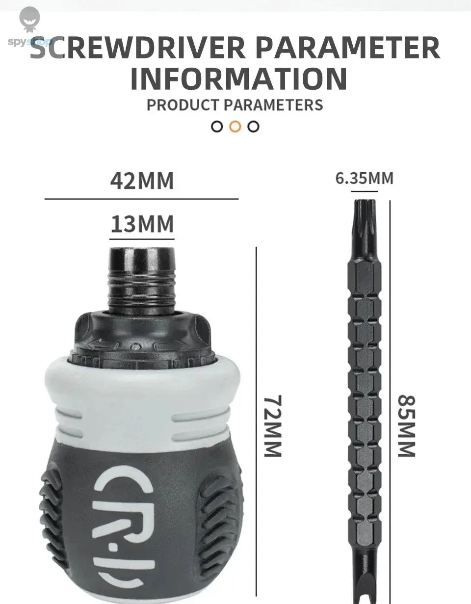 Mini Ratchet Precision Screwdriver Magnetic 13 In 1 Telescopic Labor-Saving Hand Tool Phillips Slotted Dual-purpose Head