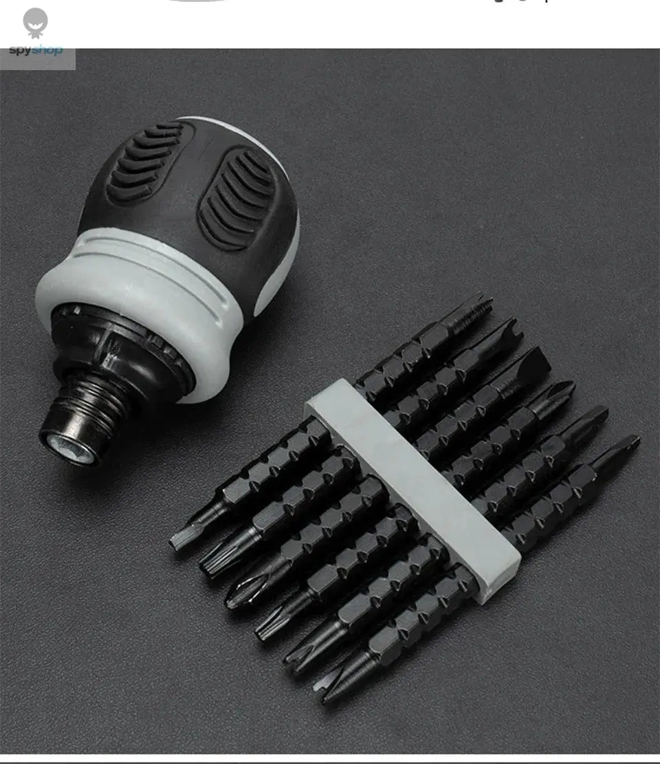 Mini Ratchet Precision Screwdriver Magnetic 13 In 1 Telescopic Labor-Saving Hand Tool Phillips Slotted Dual-purpose Head