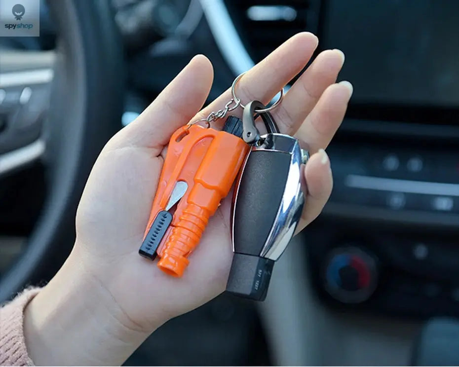 Mini Safety Hammer Keychain Escape Car Life-saving Escape Hammer Window Broken Emergency Glass Breaker Spy-shop.com