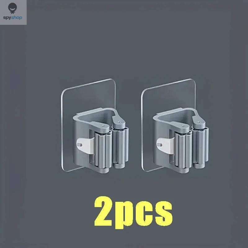 Mop Holder Self-adhesive Broom Stand Wall Mounted Mop Support Sweeping Brush Hook Storage Organizer Bathroom Kitchen Accessories Spy-shop.com