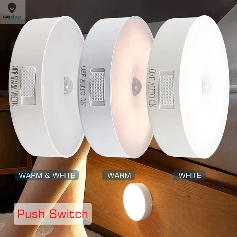 Motion Sensor Light USB Rechargeable Night Light LED Lamp for Kitchen Bedroom Stairs Hallway Cabinet Closet Wardrobe Nightlight Spy-shop.com