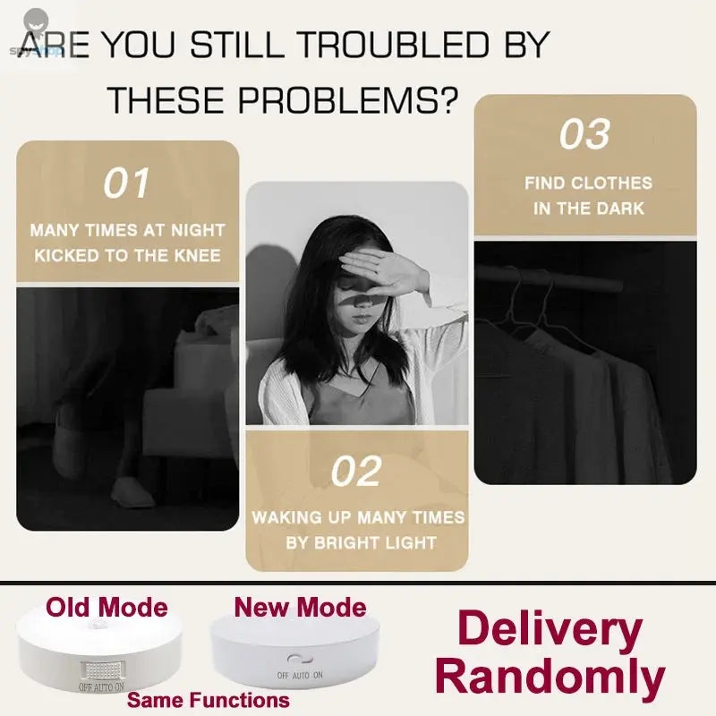 Motion Sensor Light USB Rechargeable Night Light LED Lamp for Kitchen Bedroom Stairs Hallway Cabinet Closet Wardrobe Nightlight Spy-shop.com