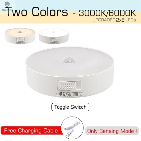 Motion Sensor Light USB Rechargeable Night Light LED Lamp for Kitchen Bedroom Stairs Hallway Cabinet Closet Wardrobe Nightlight Spy-shop.com