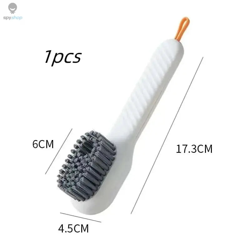 Multi Functional Liquid Added Shoe Brush Household Press Out Liquid For Washing Shoes Shoe Brush Tool Press Type Soft Fur Clo Spy-shop.com