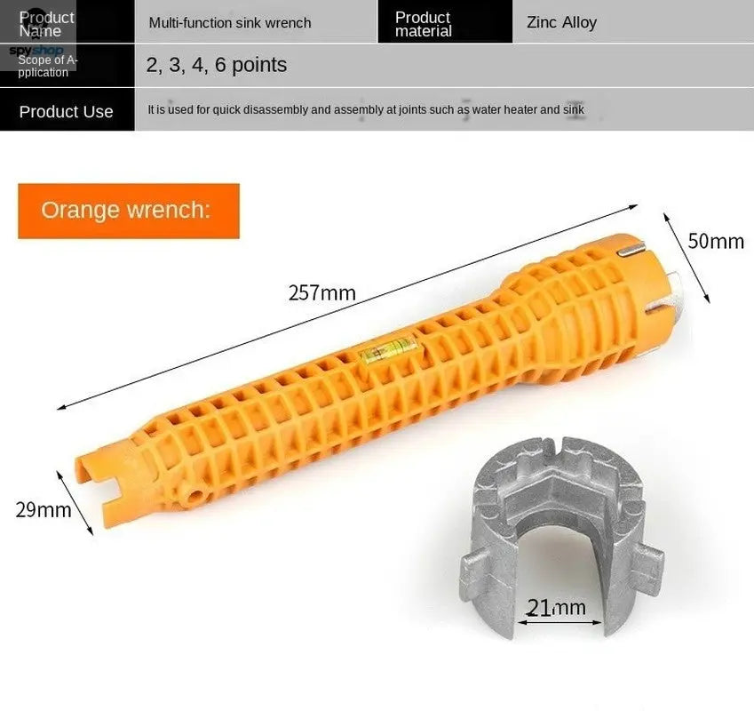 Multi-Functional Sanitary Wrench Pelvic Floor Leading Sleeve Disassembly Faucet Pipe Sink Sanitary Only Installation Tool Spy-shop.com