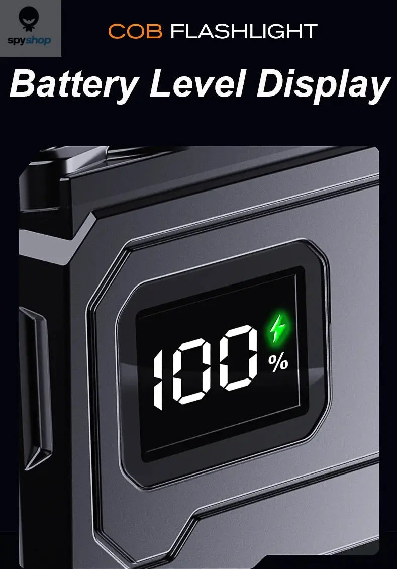 Multifunctional COB Flashlight Ajustable Angle LED Outdoor Torch Portable Keychain Light Magnetic Camping Warning Lamp Spy-shop.com