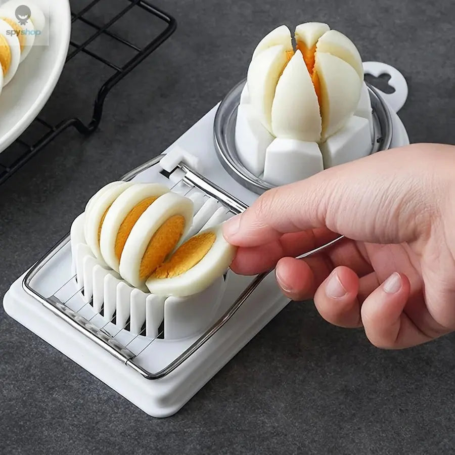 Multifunctional PP Base egg cutter 2-in-1 stainless steel wire pull egg cutter for hanging high-quality kitchen accessory tools Spy-shop.com