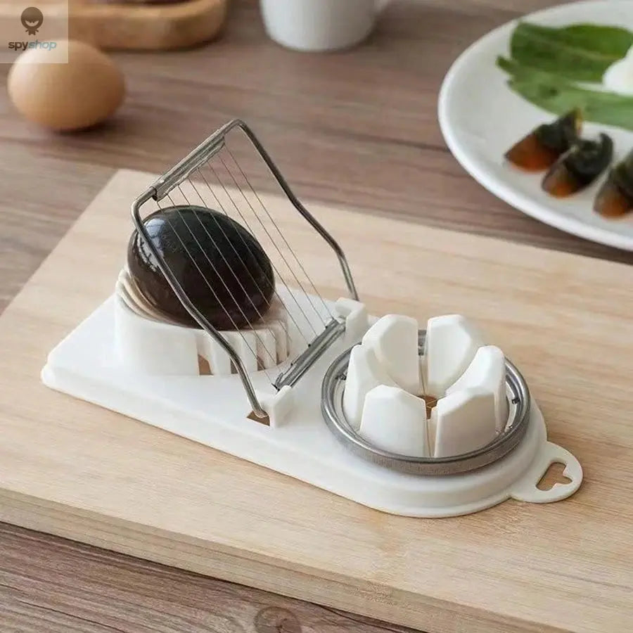 Multifunctional PP Base egg cutter 2-in-1 stainless steel wire pull egg cutter for hanging high-quality kitchen accessory tools Spy-shop.com