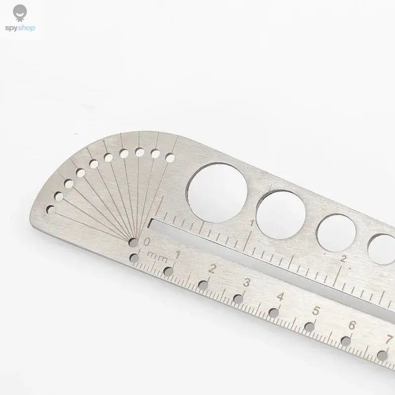 Multifunctional Stainless Steel Angle Protractor Ruler Degree Measuring Tool Kawaii School Supplies