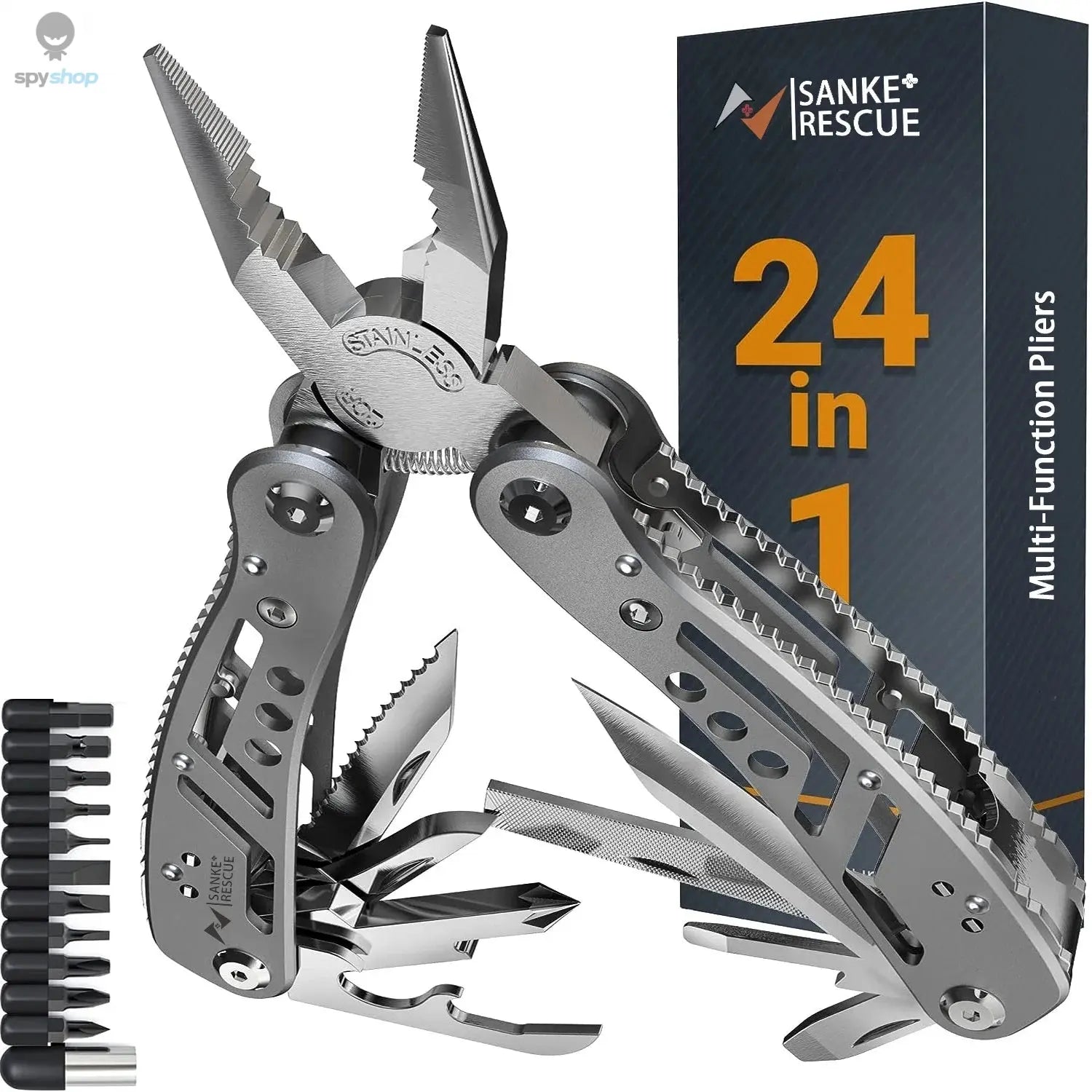 Multitool 24-in-1 Multitools Pliers with Professional Multi-tool for Survival Camping and Hunting Gifts for Men Dad Hus band Spy-shop.com