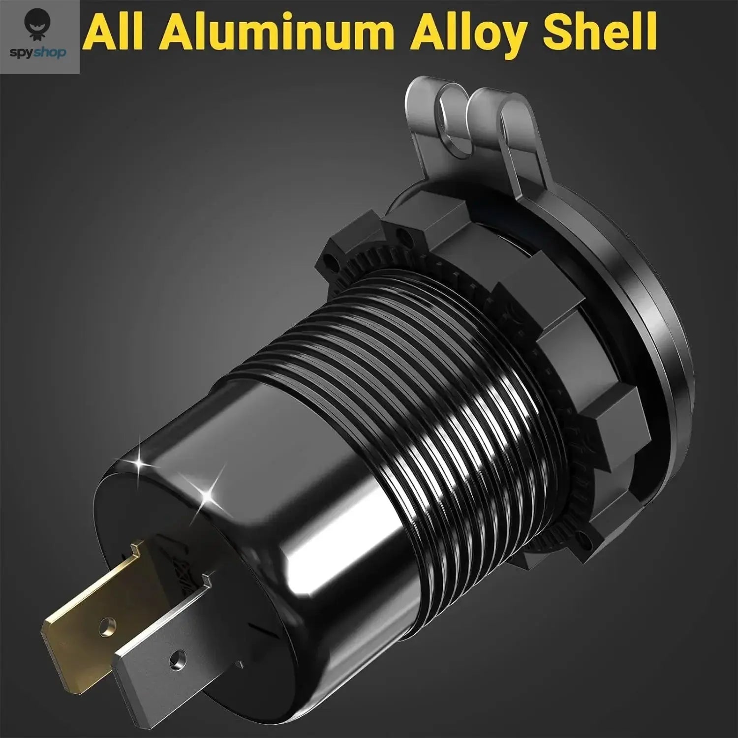 NEW 117W Dual PD Dual QC 3.0 USB Car Charger with Voltmeter Socket Power Outlet Adapter Waterproof for 12V/24V Car Boat Hot Sale