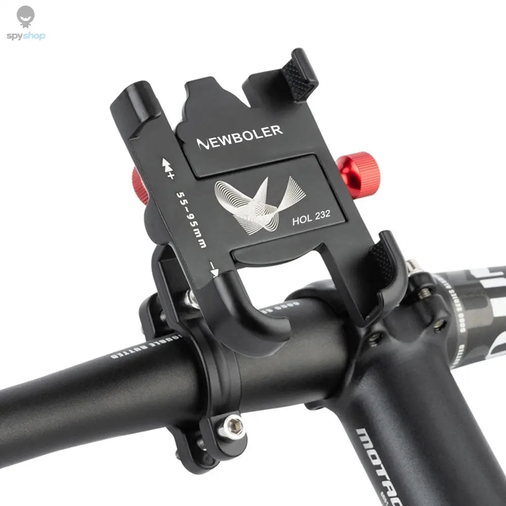 NEWBOLER MTB Phone Mount Stand Bicycle Holder 360° Rotatable Aluminum Adjustable Bike Phone Holder Non-slip Cycling Bracke Spy-shop.com