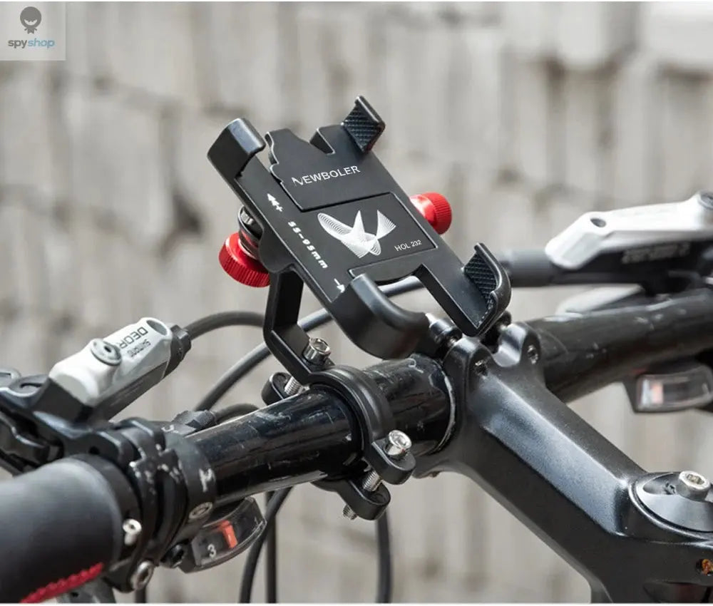 NEWBOLER MTB Phone Mount Stand Bicycle Holder 360° Rotatable Aluminum Adjustable Bike Phone Holder Non-slip Cycling Bracke Spy-shop.com