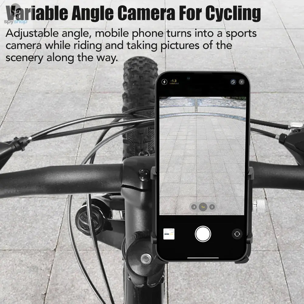 NEWBOLER MTB Phone Mount Stand Bicycle Holder 360° Rotatable Aluminum Adjustable Bike Phone Holder Non-slip Cycling Bracke Spy-shop.com