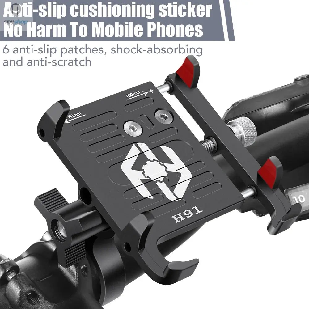 NEWBOLER MTB Phone Mount Stand Bicycle Holder 360° Rotatable Aluminum Adjustable Bike Phone Holder Non-slip Cycling Bracke Spy-shop.com