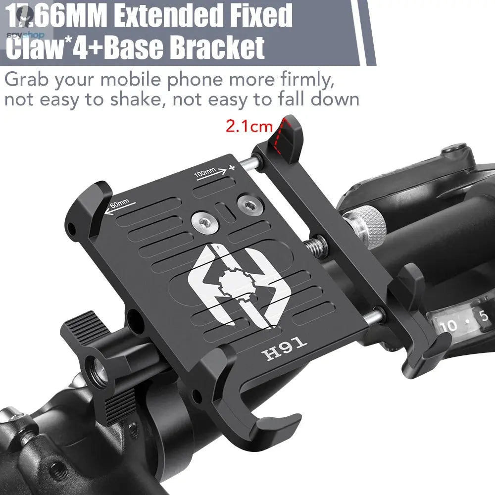 NEWBOLER MTB Phone Mount Stand Bicycle Holder 360° Rotatable Aluminum Adjustable Bike Phone Holder Non-slip Cycling Bracke Spy-shop.com