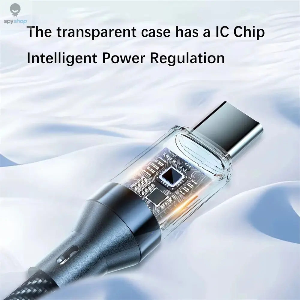 NNBILI 120W Type C to Type C Cable Phone Super Fast Charging Cable With LED Display USB To Type-C Data Cord For huawei oppo vivo Spy-shop.com