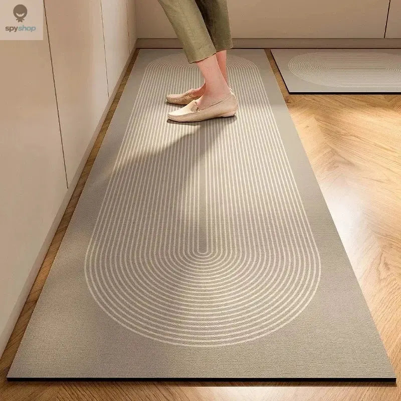 New 1 pc Japanese style soft kitchen diatomite mud floor mat, super anti slip, super absorbent, easy to handle carpet Spy-shop.com