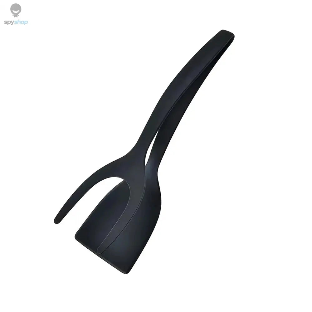 New 2 in 1 Grip Flip Spatula Tongs Egg Flipper Spatula Nylon Non Stick Coating Pancake Fish French Toast Omelet Making Tool Spy-shop.com