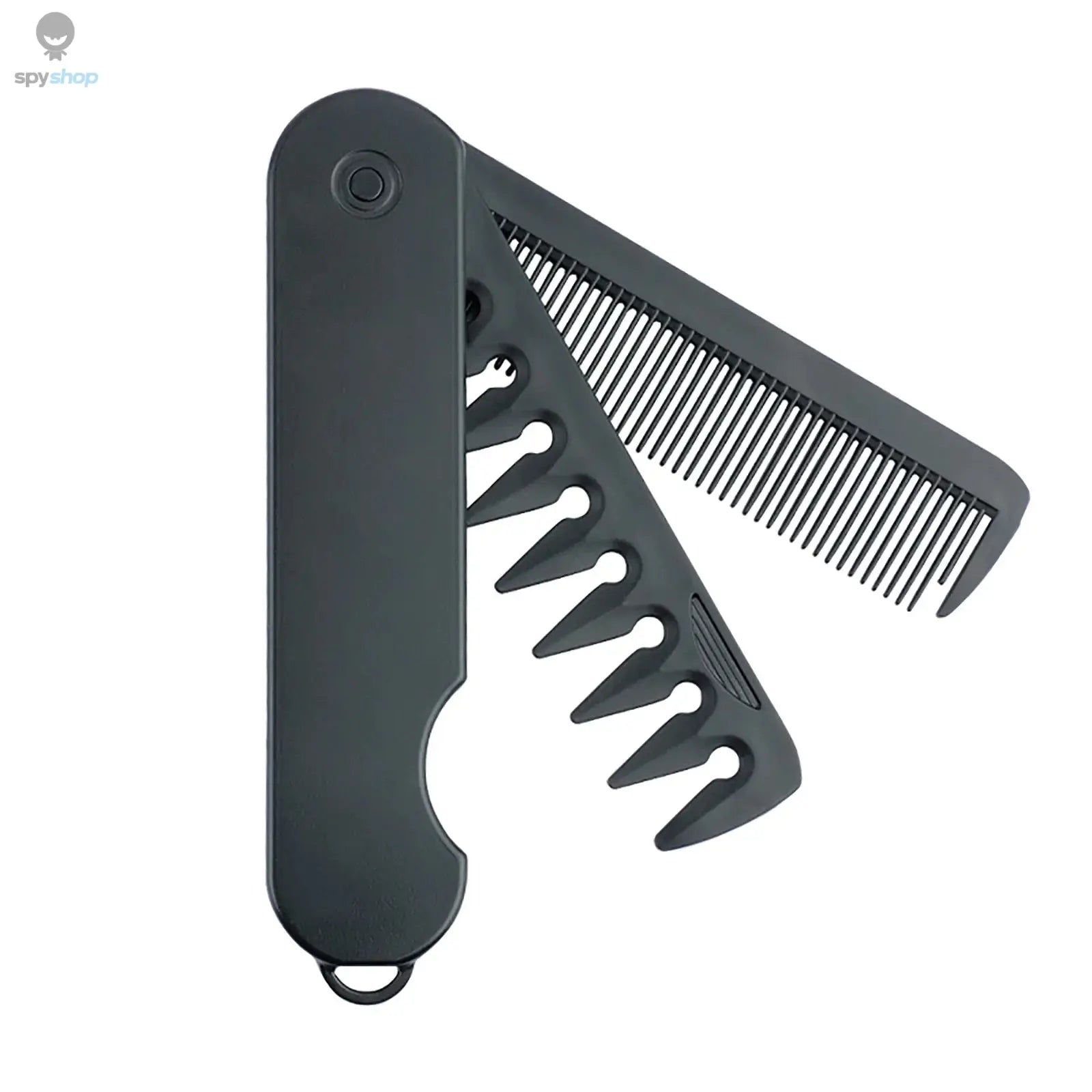 New 2 in 1 Pocket Folding Combs Plastic Wide Tooth Oil Head Comb Beard Combing Barber Hair Clipper Comb Salon Hair Styling Tools Spy-shop.com
