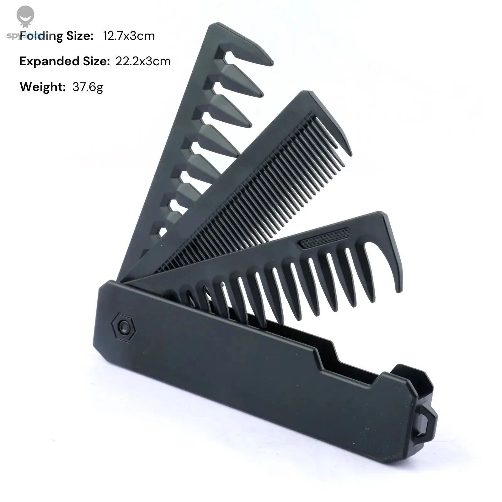 New 2 in 1 Pocket Folding Combs Plastic Wide Tooth Oil Head Comb Beard Combing Barber Hair Clipper Comb Salon Hair Styling Tools Spy-shop.com