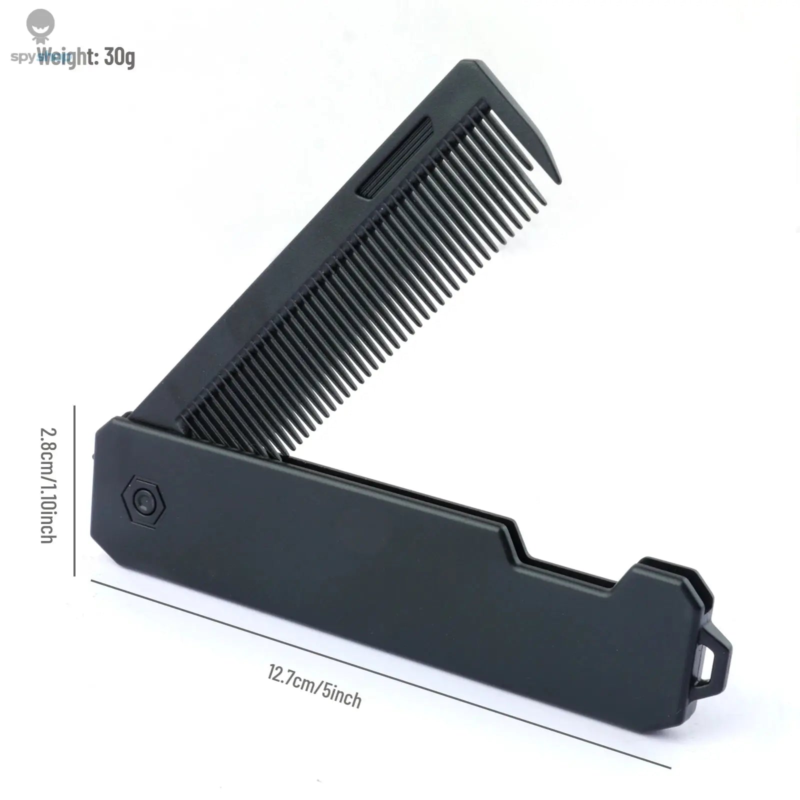 New 2 in 1 Pocket Folding Combs Plastic Wide Tooth Oil Head Comb Beard Combing Barber Hair Clipper Comb Salon Hair Styling Tools Spy-shop.com