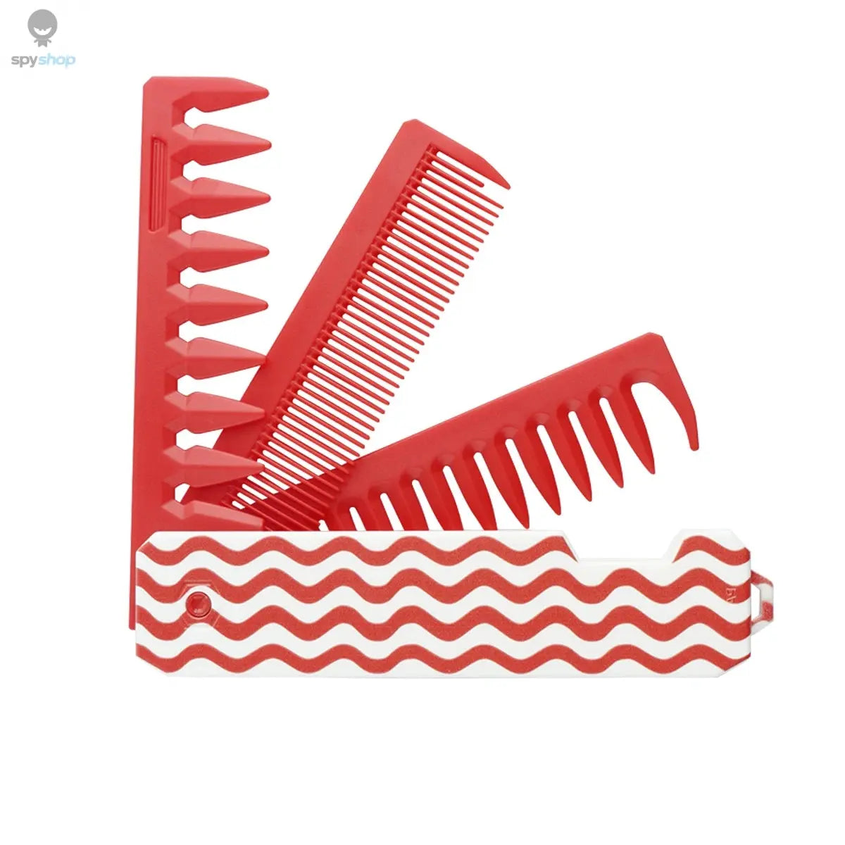 New 2 in 1 Pocket Folding Combs Plastic Wide Tooth Oil Head Comb Beard Combing Barber Hair Clipper Comb Salon Hair Styling Tools Spy-shop.com