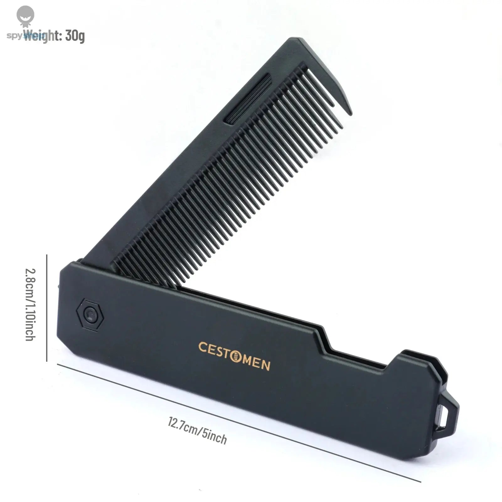New 2 in 1 Pocket Folding Combs Plastic Wide Tooth Oil Head Comb Beard Combing Barber Hair Clipper Comb Salon Hair Styling Tools Spy-shop.com