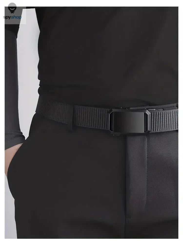 New Automatic Buckle Belt, Canvas Tactical Workwear Casual Outdoor Military Training Pants Belt For Men Spy-shop.com