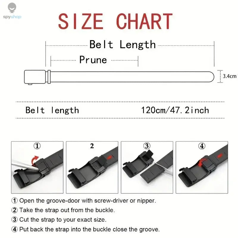 New Automatic Buckle Belt, Canvas Tactical Workwear Casual Outdoor Military Training Pants Belt For Men Spy-shop.com