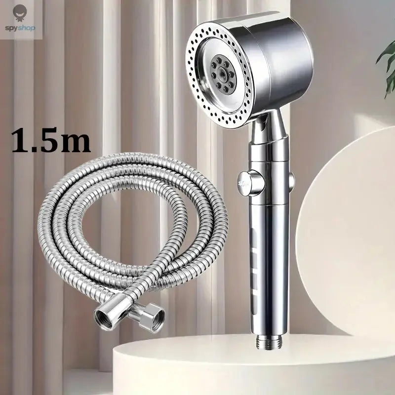 New High Pressure Water Saving Filter Shower Head 5 Modes Handheld Shower Head One Button Stop Bathroom Accessories Set Spy-shop.com
